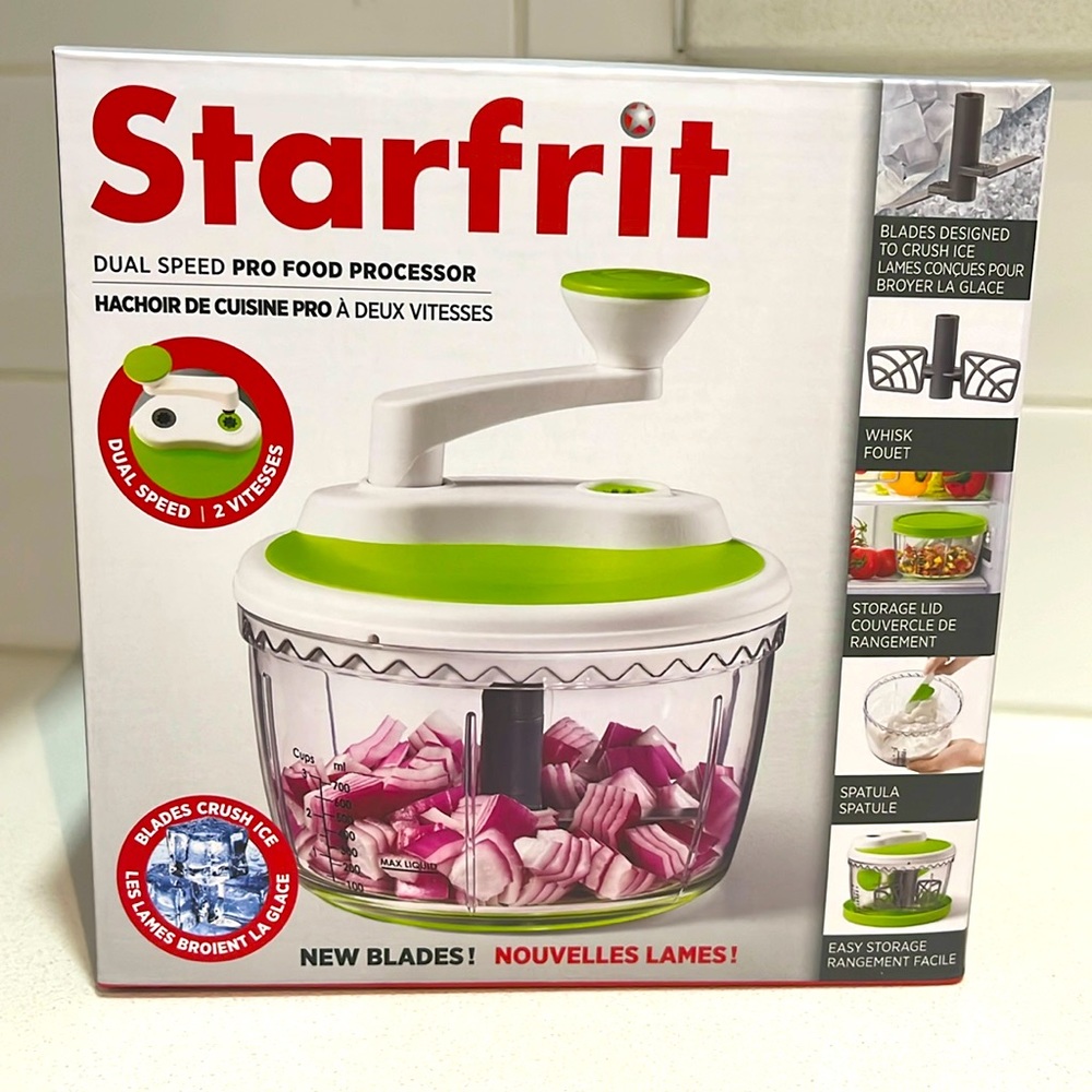 STARFRIT Dual Speed Pro Food Processor NIB (new in box, never opened) $30